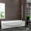 AICA 1200X1400mm Chrome 180?Pivot Bath Shower Screen With Glass 4