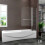 AICA 1200X1400mm Chrome 180?Pivot Bath Shower Screen With Glass 1