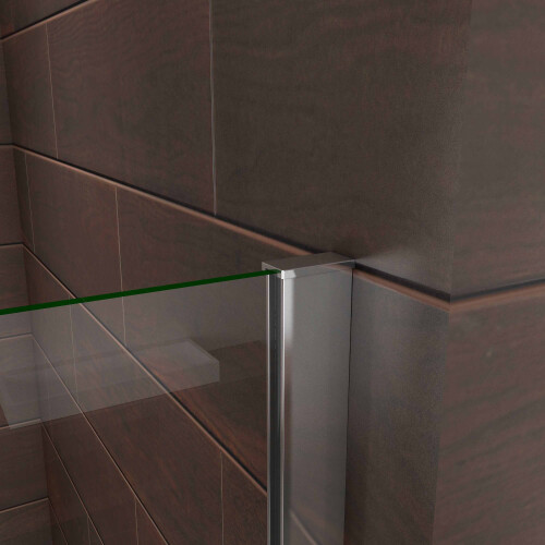 AICA 1200X1400mm Chrome 180?Pivot Bath Shower Screen With Glass 2