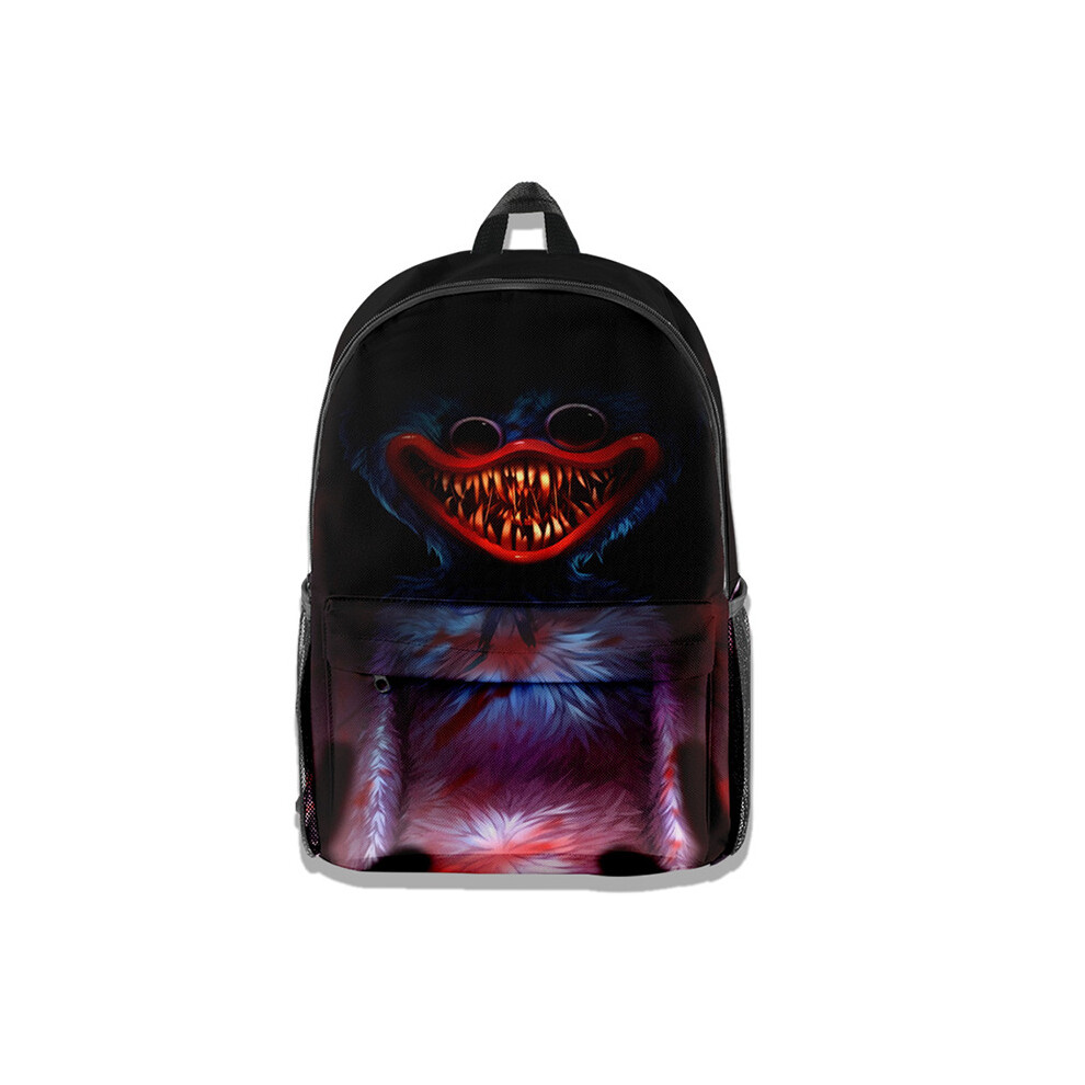 (Backpack4) Cartoon Poppy Playtime Backpack 3D Print Lunch Bag Daypack Bag Pencil Case Multicoloured
