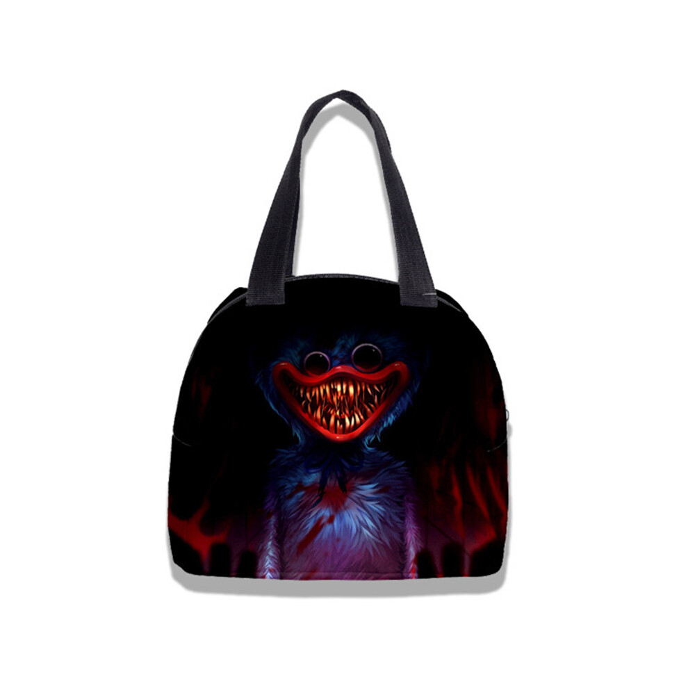 (Lunch Bag4) Cartoon Poppy Playtime Backpack 3D Print Lunch Bag Daypack Bag Pencil Case Multicoloured
