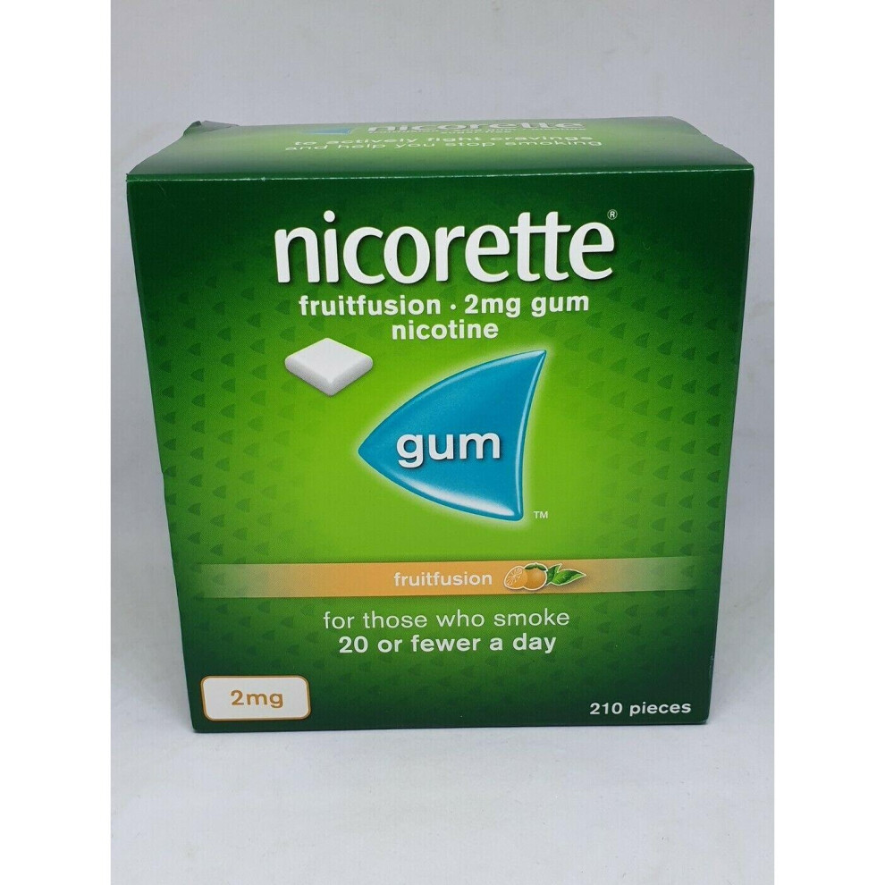 Nicorette Fruitfusion gum 2mg 210 pieces