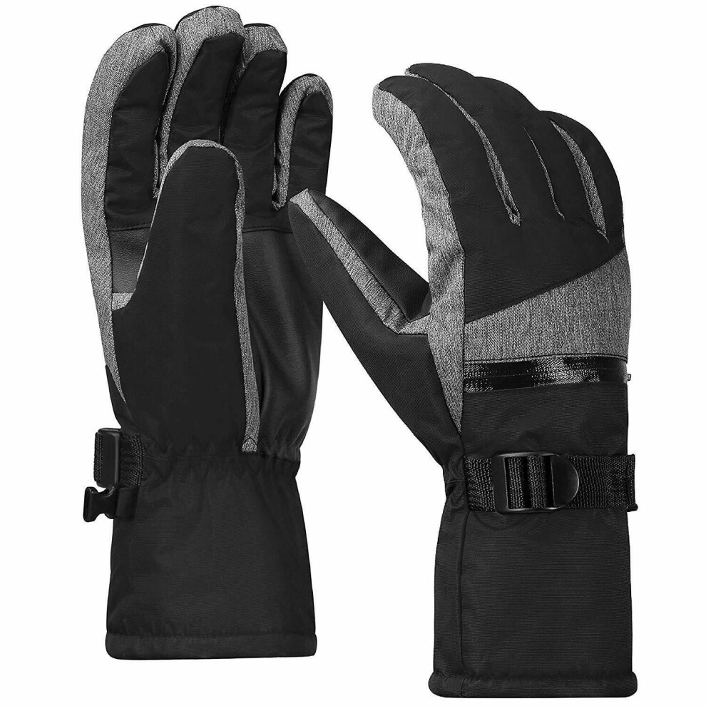 Ski Gloves, Thermal Thinsulate Gloves for Winter Sports