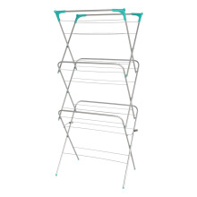 (3 Tier Concertina Airer Silver) 3 tier concertina Clothes Laundry Dryer Airer
