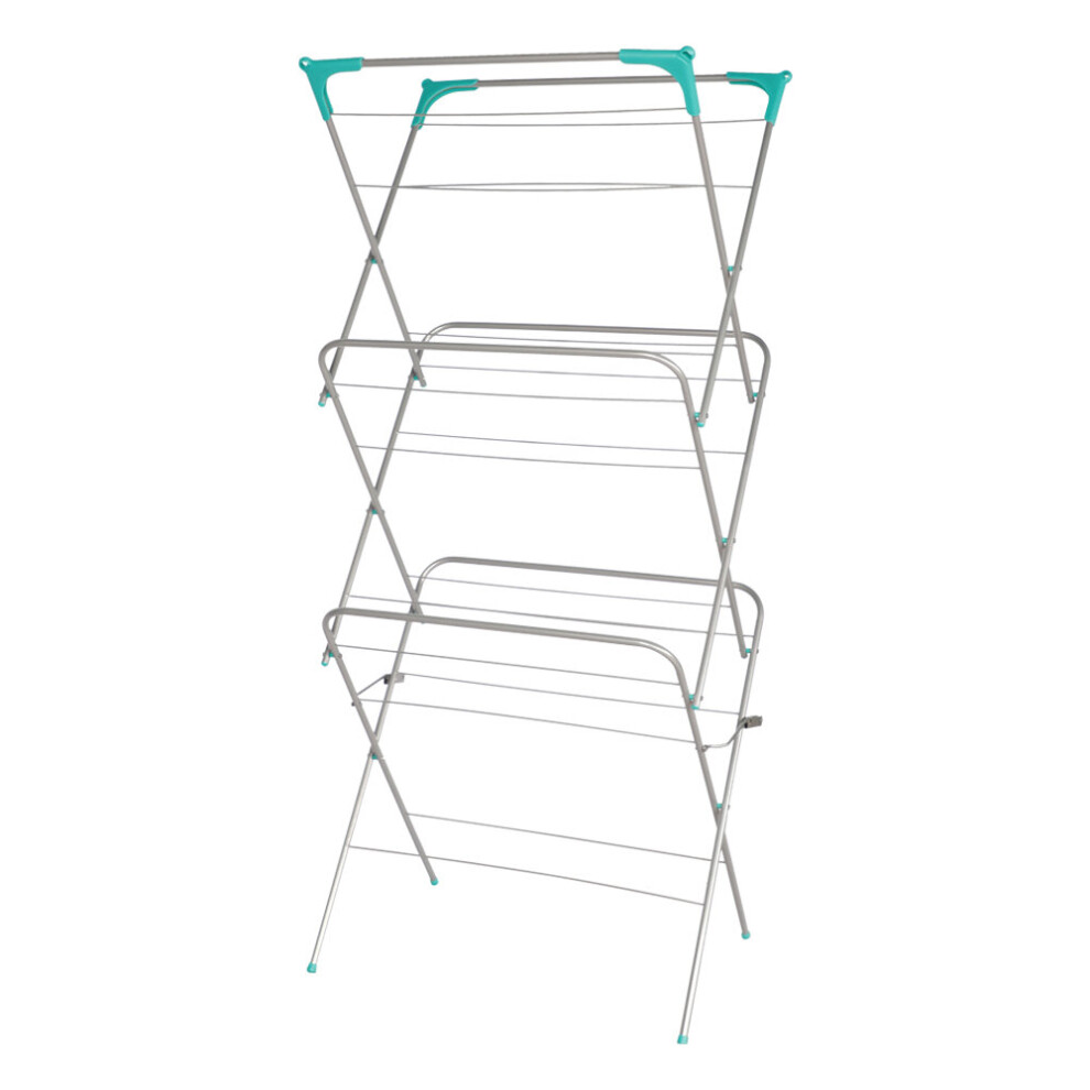 (3 tier concertina airer - Strong Winged Folding - Clothes dryer â Dyer rack - Suitable for laundry (3 tier concertina ai) 3 tier concertina Clothes