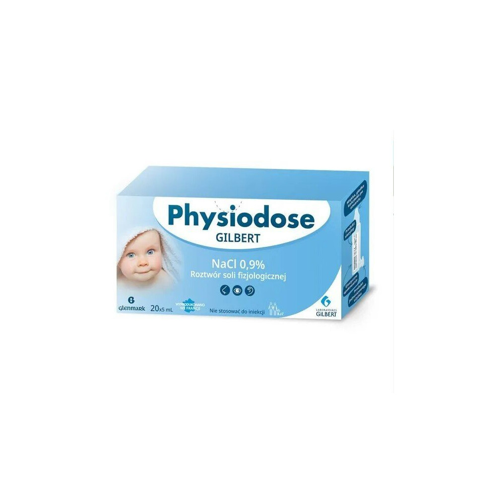 Physiodose Gilbert NaCl 0.9% saline solution, 5 ml x 20 amp