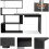 Meerveil L Shaped Computer Desk, Corner Desk, 360 Degree Rotatable Shelves, Space Saving Table w/ Spacious Storage for Home Office Workstation Study 7