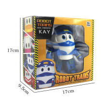 (Blue) Robot Trains RT KAY Transformer Transforming Train Figure Korean Animation Toy