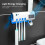 UV Light Sterilizer Toothbrush Holder Wall Mount Toothpaste Dispenser 9