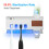UV Light Sterilizer Toothbrush Holder Wall Mount Toothpaste Dispenser 6