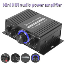 40W Power Digital Amplifier HIFI Mini Stereo Audio AMP USB FM Mic Car