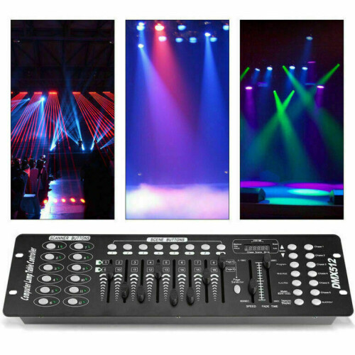 UK Plug Stage Lighting Console Controller 192CH DMX512 DJ Disco Xmas Party Light 2