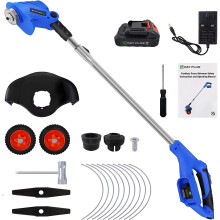 (With 1x Battery) 21V Cordless Electric Grass Trimmer and Edger Lawn Mowers