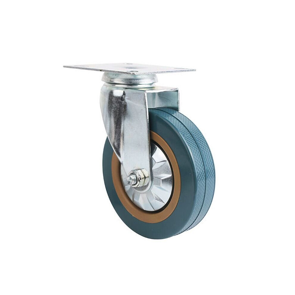 (3inches-rotate) Heavy Duty Rubber Swivel Castor Wheels Trolley Caster Brake And Without Brake