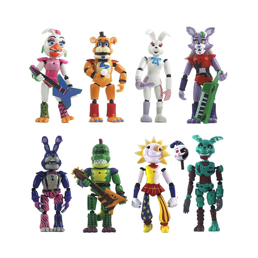 (8Pcs) 3/8pcs Fnaf Anime Five Nights At Freddy'S Character Toy Action Figure Kids Gift