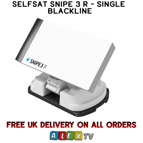 Selfsat Snipe 3 R Single Black Line Camping Auto Satellite with Remote Control