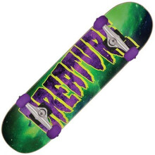 Galaxy Logo Mid Green/Purple Complete Skateboard