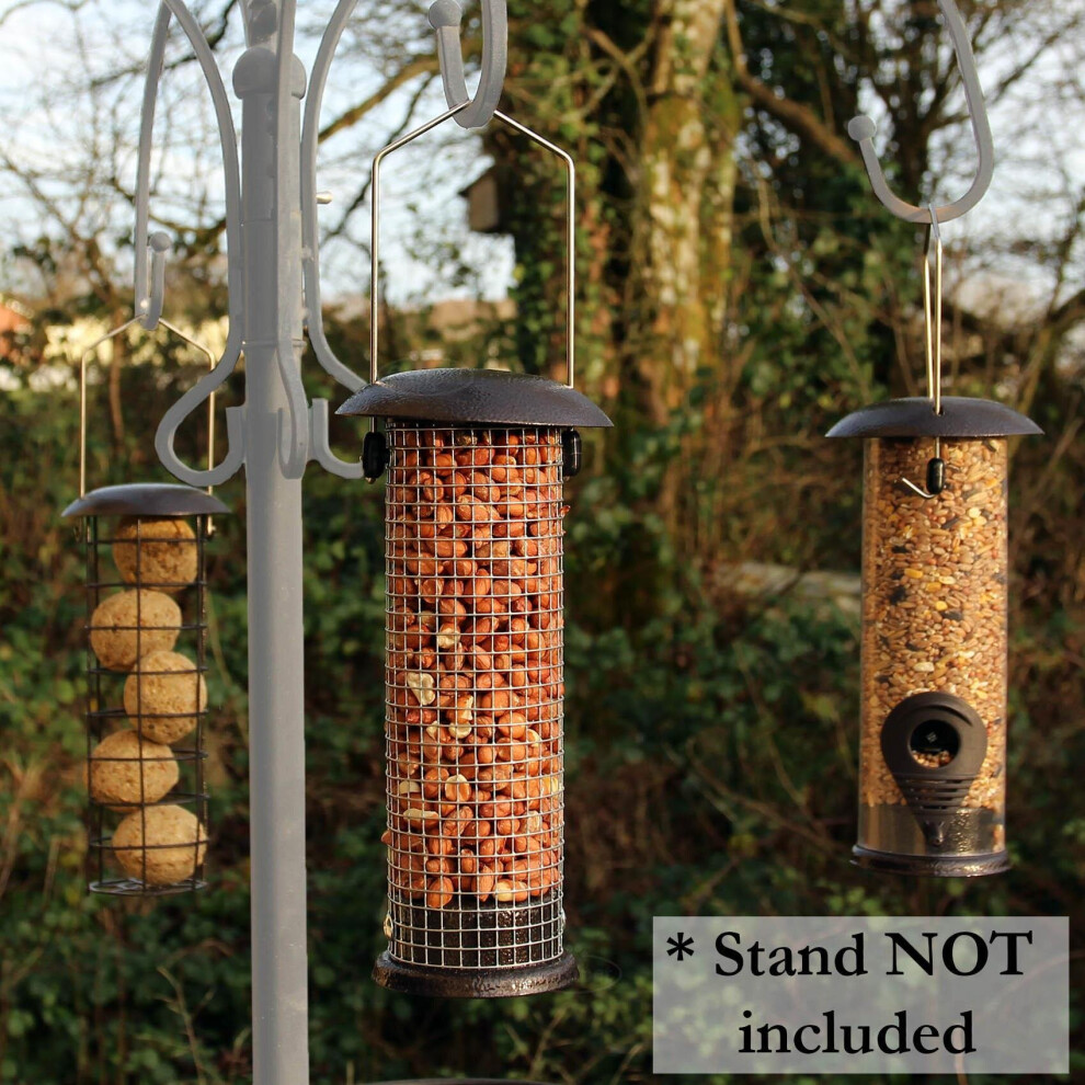 Hanging Wild Bird Feeders - set of 3 Seed, Nut and Fat Ball 74451