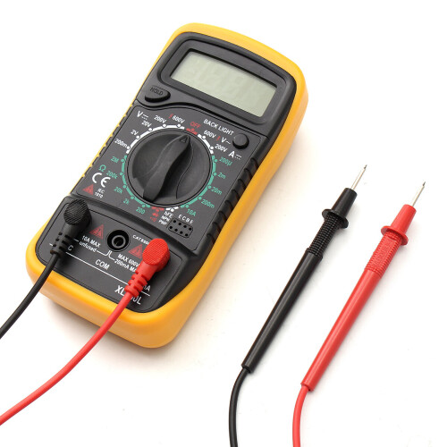 Digital Multimeter AC DC Current Voltage Resistance Meter Voltmeter Ammeter with Blue Backlight LCD 2