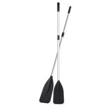 Pair Kayak Boat Oars Paddles Aluminium Alloy Detachable Assemble Strengthened