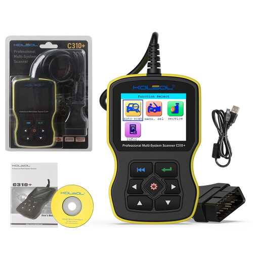 KOLSOL C310+ Car Full System OBD2 Diagnostic Scanner Reset Tool Automobile Code Reader Pro V8.0 Airbag/ ABS/ SRS  for BMW e46 e90 e60 e 1