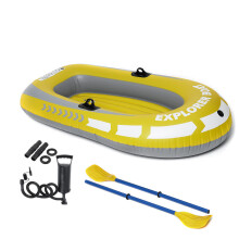 2 Person Inflatable Rubber Boat Kayak / 2 Person Boat With Oars Pump Ropes 188x114CM