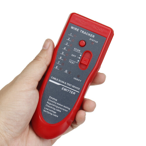 Telephone Network Cable Wire Line LAN Cable RJ45 Tracker Toner Tracer Tester 1