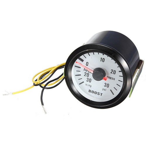 52mm 2 Inch 30PSI Pressure Vacuum Turbo Boost Pointer Dials Gauge Meter Light 1