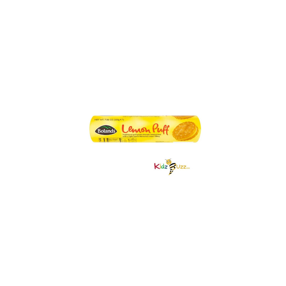 (Pack of 12) Bolands Lemon Puffs 200g