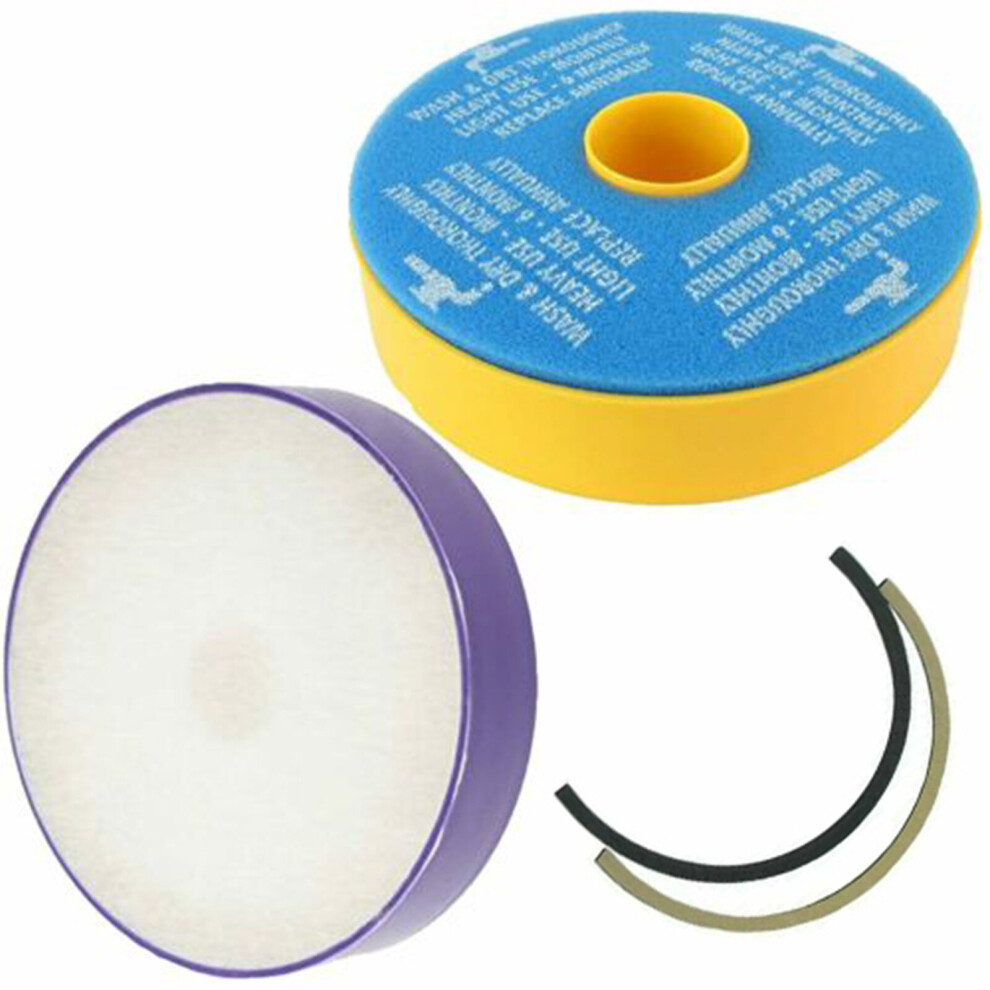 Spares2go Filters + Seal Kit For Dyson Dc07 Vacuum Washable Pre & Post Motor Hepa