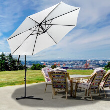Cream White UV Resistant Heavy Duty Large Garden Parasol Best