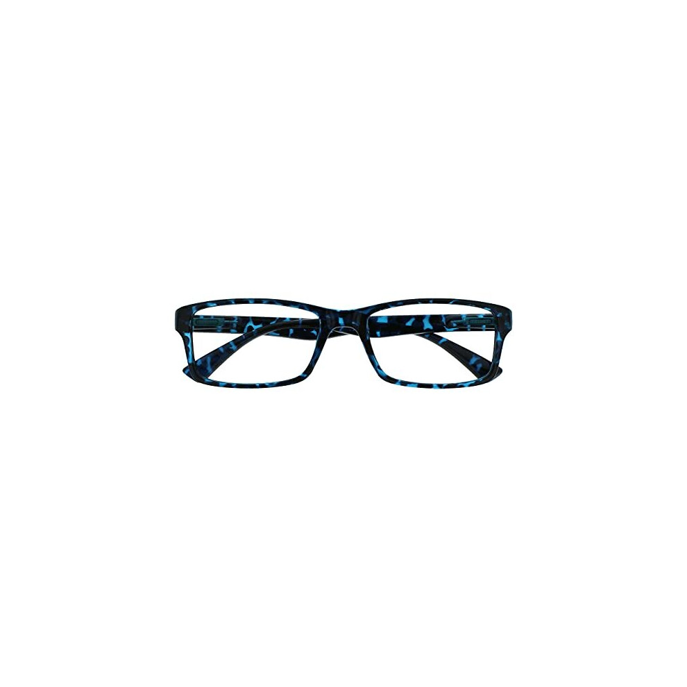 The Reading Glasses Company Blue Tortoiseshell Readers Designer Style Mens Womens Uvr092bl +2.50