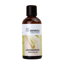 SENSOLI Lemongrass Essential Oil 100ml - Pure and Natural Essential Oil for Aromatherapy and Diffusers