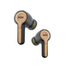 House of Marley Rebel Earbuds - Sustainably Crafted, Wireless Audio, Rechargeable and Touch Control features, 30 Hour Playtime with Sleek and Po