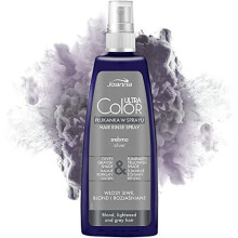 Joanna Ultra Color - Silver Hair Rinse In Spray For Blond And Light Hair - Ashen Grey Shade - Natural Shine - Eliminates Yellowish Hue Of Gr