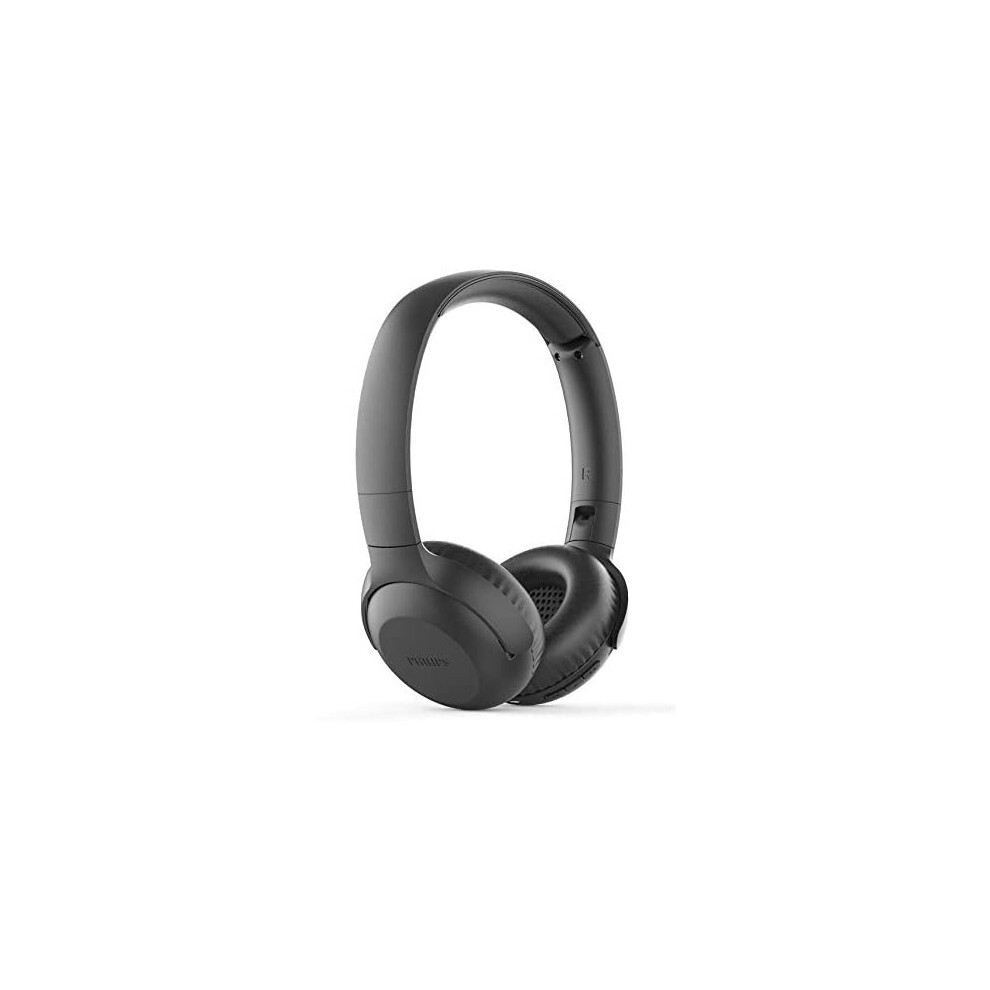 Philips Audio On Ear Headphones UH202BK/00 Bluetooth On Ears (Wireless, 15 hour battery, Soft ear pads, Microphone, Foldable) Black, One Size