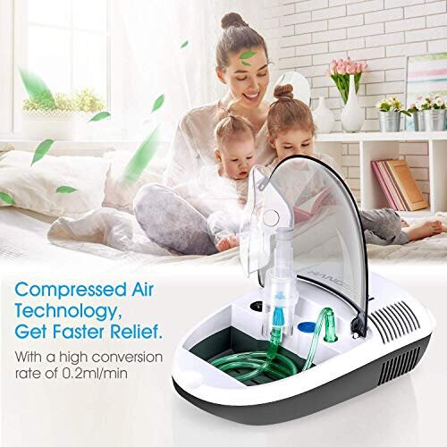 Hangsun Compact Compressor System Vaporizer Mist Inhaler Machine for Kids and Adults Home Use 1