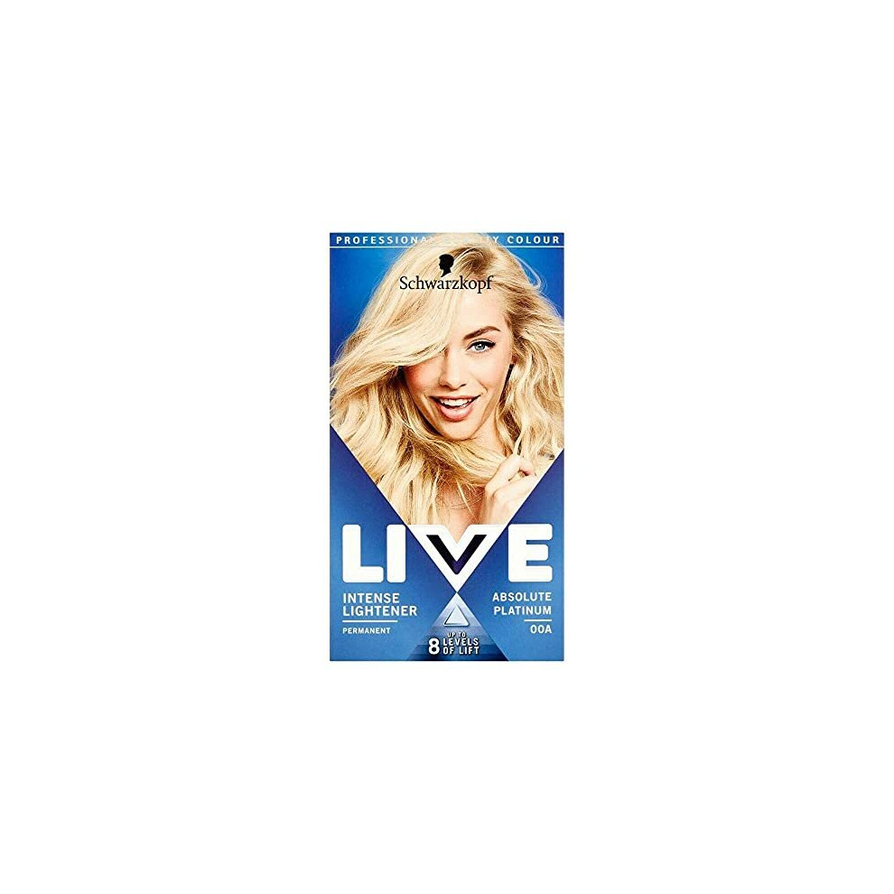 Schwarzkopf Live Intense Lightener 00A Absolute Platinum Hair Dye