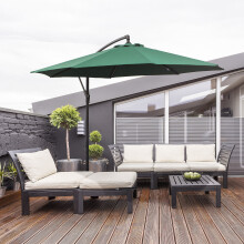 Dark Green Large Umrella Garden Parasol UV Protection Heavy Duty Best
