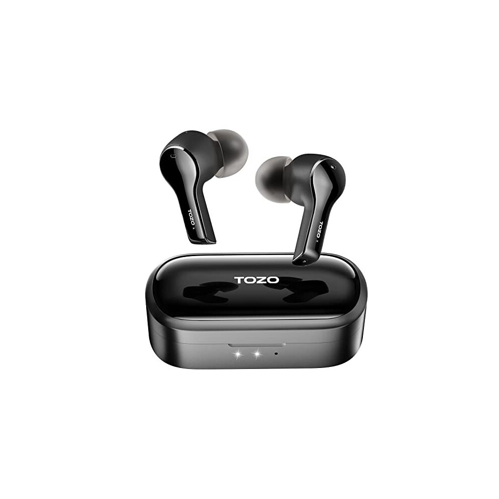 Tozo T9 True Wireless Earbuds Environmental Noise Cancellation 4 Mics Earphones Bluetooth 5.0 Headphones Deep Bass With Weight Wireless Ch Light
