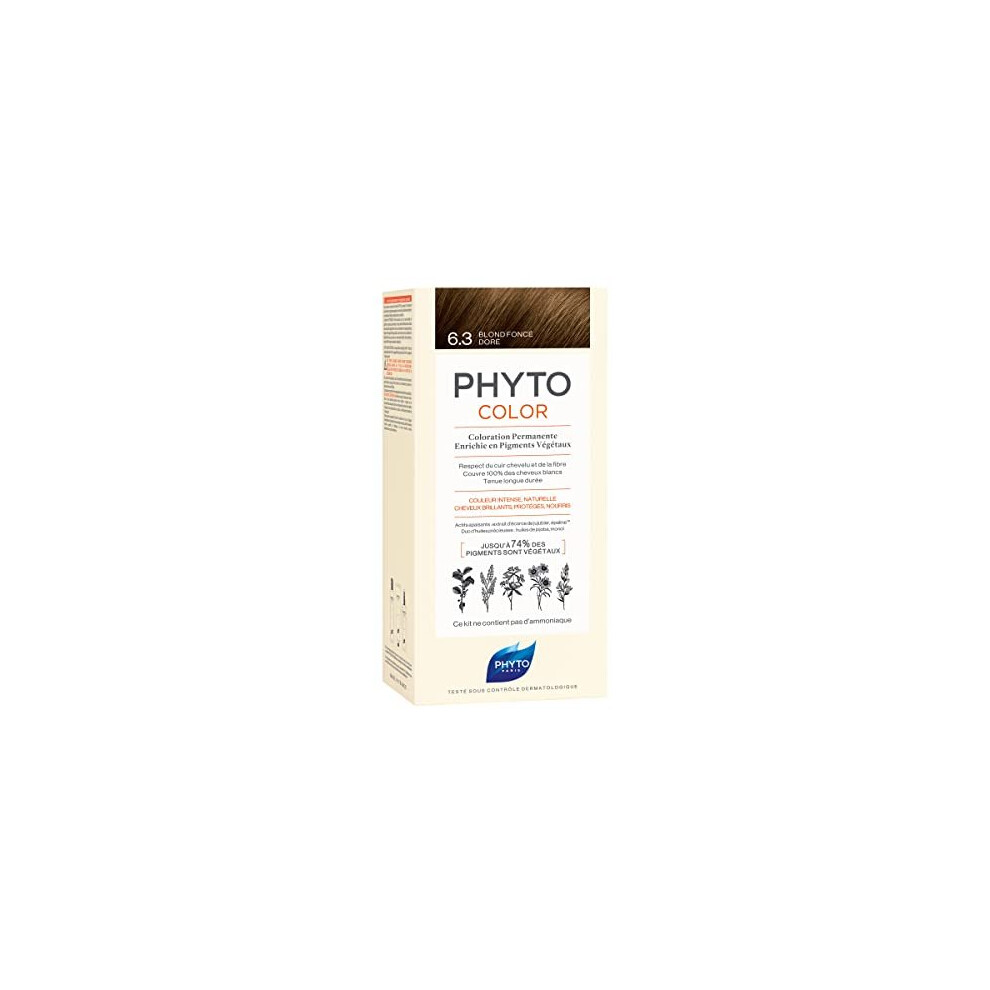 Phyto Dark/Golden Color: Permanent Hair Dye By Shade: 6.3 Blonde
