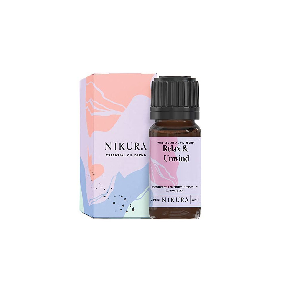 Nikura | Relax & Unwind Essential Oil Blend - 10Ml - 100% Natural Lavender