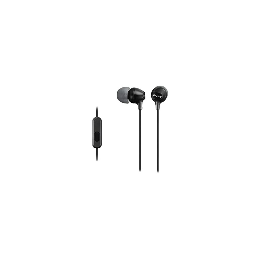 Sony Mdr-Ex15ap Earphones With Smartphone Mic And Control - Black