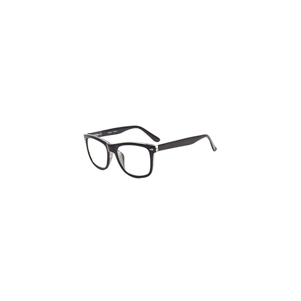 Eyekepper Readers Square Large Lenses Spring-Hinges Reading Glasses Men Women