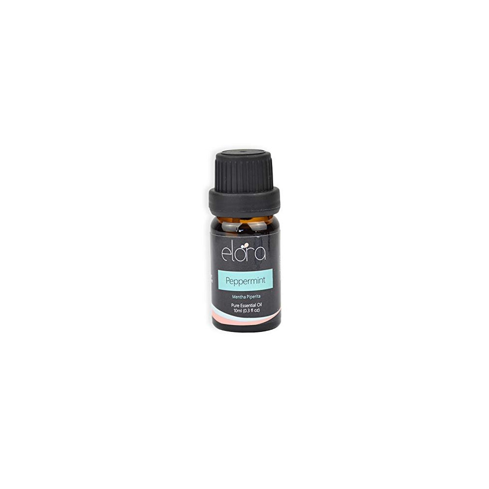 Elora 10ml Peppermint Essential Oil, 100% Pure & Natural