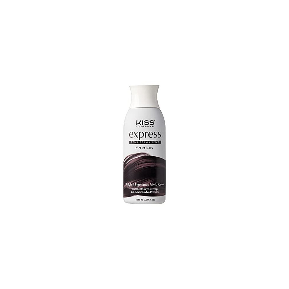 Kiss Express Color #K99 Semi- Permanent Jet Black 100g