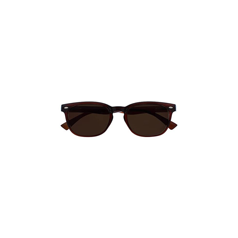 The Reading Glasses Company Brown Uv Reader Sun Readers Reading Glasses Uv400 Designer Style Mens Womens Spring Hinges Uvsr015 +1.50