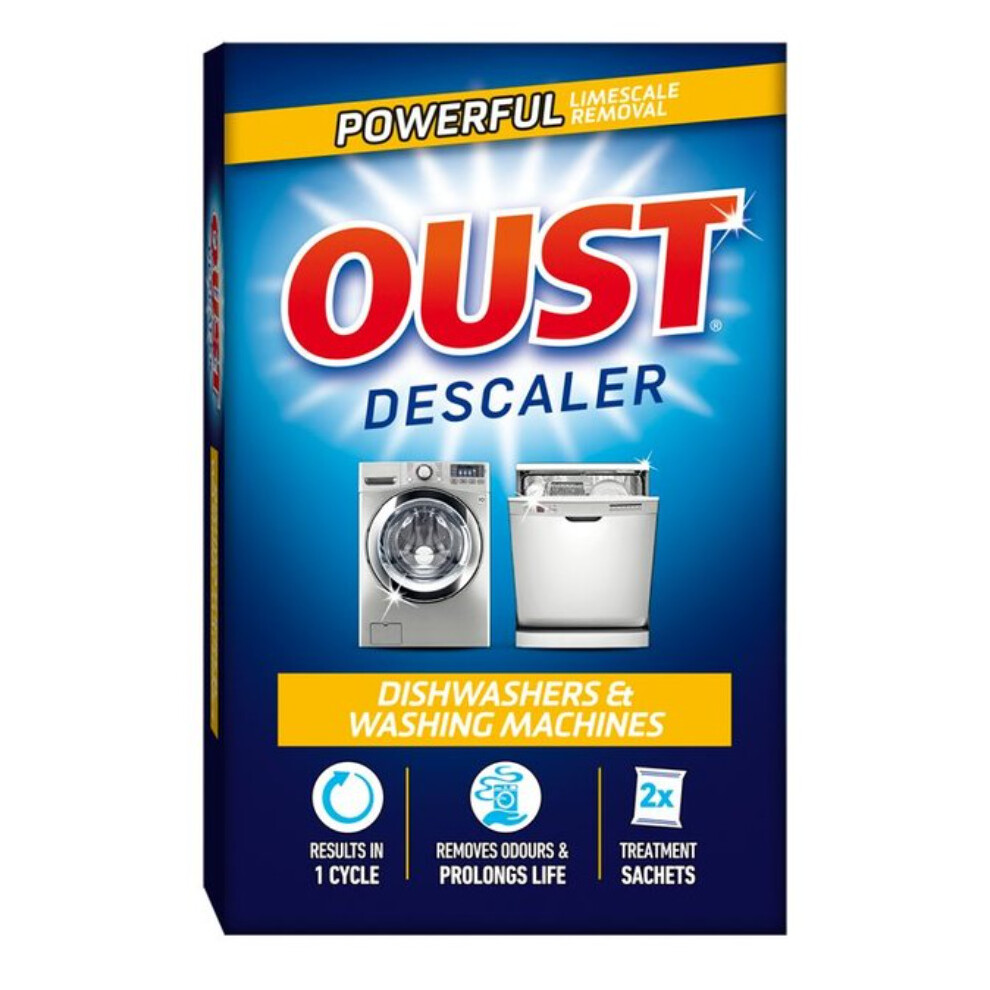 Oust Dishwasher & Washing Machine Descaler (2 Satchets)