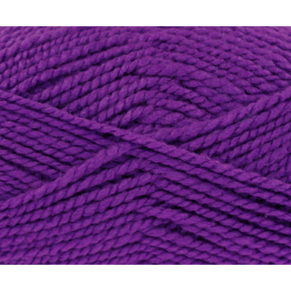 (Purple - 0773105) King Cole Big Value Chunky Yarn Wool Knitting