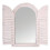 mirror frame with doors 37 x 59 cm wood white 1